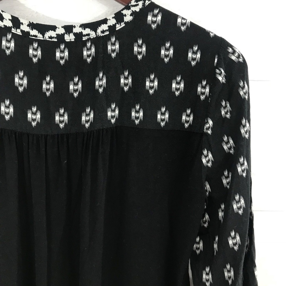 One September Ikat Print Embroidered Tunic Top - Picture 8 of 8